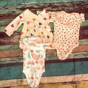 Three shirts 3-6 months